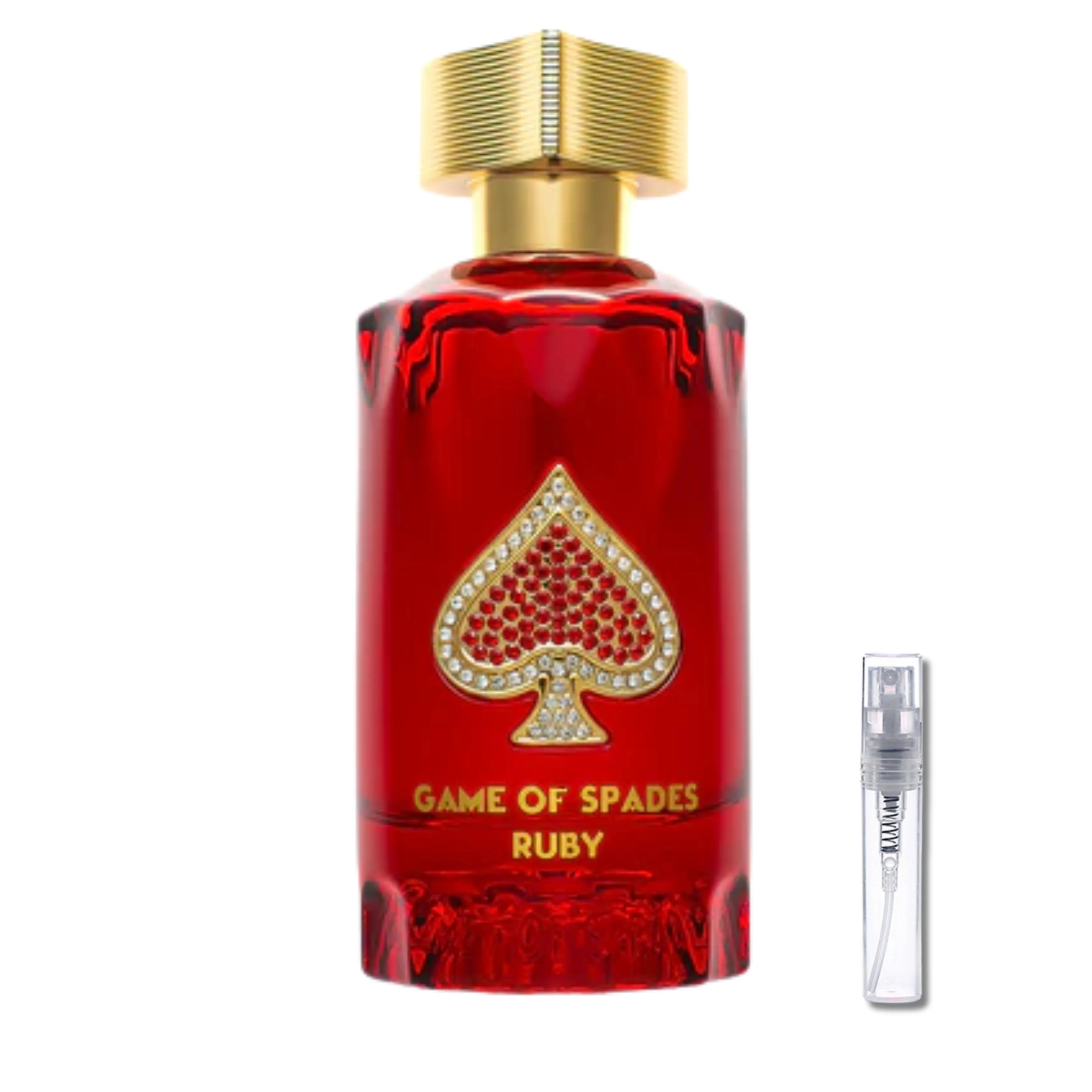 DECANT JO MILANO GAME OF SPADES RUBY